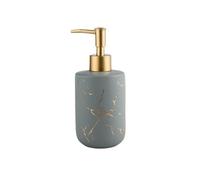 soap dispenser Light Luxury Ceramic Soap Dispenser Bathroom Shower Gel Lotion Push Bottle Soap Dispensers(Gris)