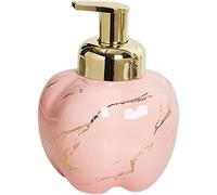 Soap Dispenser, Marble Ceramic Foaming Soap Dispenser With Gold Pump, Hand Lotion For Bathroom Kitchen, 320ml-520ml 1pcs(Pink,520ml)