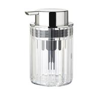 Soap Dispenser, Plastic Liquid Lotion Dispenser 250ml, Bathroom Hand Soap Dispenser, Countertop Refillable Lotion Bottle for Shower Soaps Shampoo Kitchen (Transparent White)