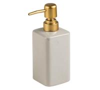 Soap Dispenser,Pump Dispenser Bottles,Countertop Lotion Pump Dispenser Ceramic Container Shower Soap Liquid Bottle 320ml/11.2oz (Color : White) (Grey