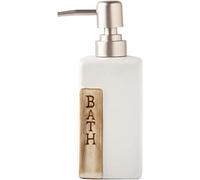 Soap Dispenser, Refillable 380ml Hand And Shampoo Bottle For Bathroom Vanity Countertop, 13.4oz 1pcs(White)