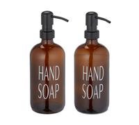 Soap dispenser Refillable Pump Bottle 500 ml Stainless Steel Soap Dispenser Set