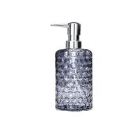 Soap Dispenser Soap Dispenser for Home/hotel/bathroom Glass Press Lotion Bottle 500ml Transparent Cylindrical Blue/Gray/Green/Yellow Wash Dispensers(Green)