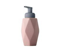 Soap Dispenser soap dispensers 480L Ceramic Mousse Foaming Dish Hotel Press Dispensing Empty Bottle Rubber Lotion Bottle Soap Pump (Pink)