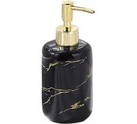 Soap Dispenser, Solid Color Ceramic Round Lotion Dispenser, Refillable Hand Soap And Shampoo Pump Bottle For Bathroom And Kitchen, 350ml, 1 Pcs(Black,Soap dispenser)