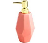 Soap Dispenser, Solid Color Ceramic Round Lotion Dispenser, Refillable Pump Bottle, For Hand Soap, Shampoo, Bathroom And Kitchen Use, 500ml, 1 Pcs(Pink)