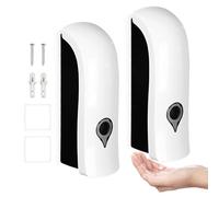 Soap Dispenser Wall Mounting, No Drilling, Pack of 2 Soap Dispensers, Wall Mounted, 300 ml Manual Shower Gel Dispenser, Soap Dispenser for Shampoo, Conditioner, Lotion, Kitchen and Bathroom