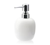 Soap Dispenser with Siliver Rustproof Pump - 450ml White Ceramic Soap Dispensers - Hand and Dish Soap Dispenserfor Shampoo/Liquid Soap, Bathroom & Kitchen Essential