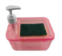 Soap Dispenser with Sponge Holder | Soap Dish and Sponge 2 in 1 | Multifunctional Sink Organizer, Dishwasher and Hand Soap Dispenser, Set to Use