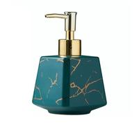 Soap Dispensing Bathroom Soap Dispenser Ceramic Dish For Counter Top Of Kitchen Frosted Marbling Hand Dispense For Home Use Pump Bottle New Home Essentials(Grn)
