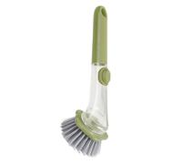 Soap Dispensing Brush - Ergonomic Handheld Scrubber Tool, Built In Liquid Dispenser Cleaning System, Heavy Duty Kitchen Wash Brush, durable bristle head design ensuring powerful grease removal