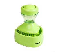 Soap Dispensing Kitchen Brush With Holder Ergonomic Plastic Design Efficient Scrubbing For Pots Pans Dishes And Cookware Green 12x10x8cm Comfortable Grip Stand For Hygiene