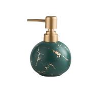 Soap Dispensing Light Luxury Simple Ceramic Bottle Bathroom Pump Lotion Empty Bottles Decoration Decoracion Para Cocina(Green)