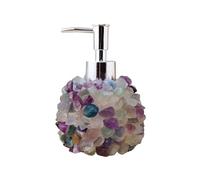 Soap Dispensing Natural Rainbow Fluorite Rose Quartz Crystal Manual Soap Dispenser Decoracion Para Cocina(Colorful)