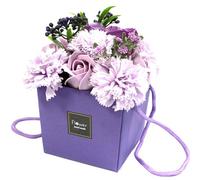Soap Flower Bouquet,Lavender Rose & Carnation - Mothers Day Flowers - Valentine Flowers For Her & Flower Bouquet For Your Loved Ones.