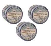 GRANDMA AGAFIA natural Siberian black soap for hair and body 37 herbs 500ml