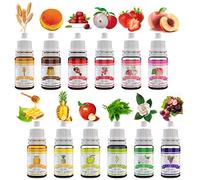 Soap Fragrance Oil - 12 Fragrances for Soap, Liquid Perfumes for Making Bath Bombs, DIY - Food Grade for Cosmetics, Slime - 10ml Each