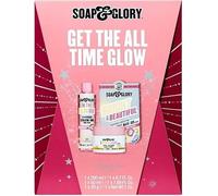 Soap Glory Get The All Time Glow Gift Set, Skincare Collection with Exfoliating Tonic, Face Mask and Moisturiser
