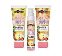 Soap & Glory Let's Get Tropical Wash, Lotion & Spritz Trio