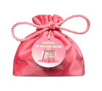 Soap Glory Put Your Hands Together Gift Set, 3 Piece Full Size Hand Creams with Original Pink™ and Call of Fruity™, Glass Nail File, Drawstring Washbag