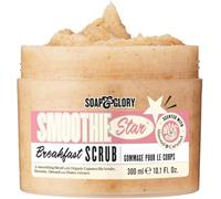 Soap Glory | Smoothie Star Breakfast Scrub - Almond & Caramel Scented | Organic Cupuacu Bio Scrubs with Banana and Honey | 300mL