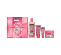 Soap Glory SPARKLE ON INSIDE | Original Pink Scent Gift Set, Shower Gel, Body Scrub, Body Moisturiser, Hand Cream | Complete Gift Set | Versatile Collection