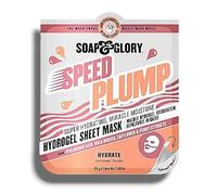 Soap Glory | Speed Plump Hydrogel Sheet Mask | Super-Hydrating Miracle Moisture Formula with Hyaluronic Acid, Rosa, Safflower and Peony Extracts | For Normal and Dry Skin | 25g[Single Sheet]