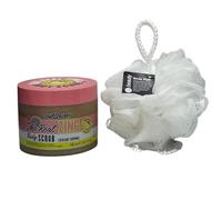 Soap Glory The Real Zing BODY SCRUB REAL ZING LEMON & LIME | Moisturizing And Exfoliating With Free Beauty Body Puff(Any Colour)