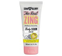 Soap & Glory The Real Zing Body Serum - Radiance Boosting Body Moisturizer with AHA Fruit Complex - Skin Brightening Citrus Scented Moisturizer for Dry Skin (200ml)