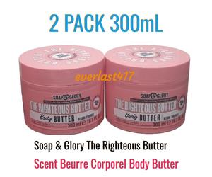Soap & Glory The Righteous Body Butter Beurre Corporel 2 Pack 300ml Each nourish