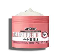 Soap Glory | The Righteous Butter Body Butter | Original Pink Fragrance | Super-smoothing, Ultra-Nourishing - This Velvety Butter Melts to Quench Even the Driest, Most Dehydrated Skin | 300mL