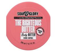 Soap Glory | The Righteous Butter Body Butter | Original Pink Fragrance | Super-smoothing, Ultra-Nourishing - This Velvety Butter Melts to Quench Even the Driest, Most Dehydrated Skin | 200mL