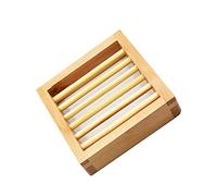 Soap Holder Durable Soap Box Wooden Soap Container Soap Drain Rack Bathroom Supplies for Home Hotel Use 1 Piece Cost-Effective and Durable Clever