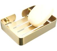 Soap Holder for Shower Soap Dish Brushed Gold Soap Basket with Drain Soap Tray Wall Mounted Stainless Steel Bathroom Organizer Drilling with Screws /568