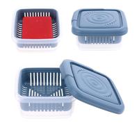 Soap Holder Leakproof Travel Soap Dish with Lid Draining Soap Bar Holder with Drainage Layer Square Soap Container Portable Soap Case for Traveling Camping Outdoor Gym Bathroom Shampoo Soap Essential