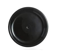 Soap Holder Round Self Draining Small Ceramic Tray Cute Jewelry Apartment Essentials Decor(Black)