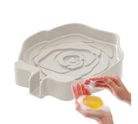 Soap Holder, Silicone Dish Sponge Tray for Kitchen, Rosette Shaped Soap Dish with Drain for Shower, Sink, Kitchen, Travel, Outdoor, Bathroom