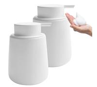Soap Liquid Dispenser Ceramic For Shampoo Bathroom Kitchen(Foam-white)