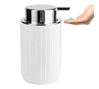 Soap Liquid Dispenser Ceramic with Easy-to-Press Pump Hand Liquid Dispenser (Can't Foam) for Shampoo Bathroom Countertop 13.5 oz