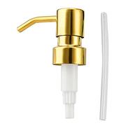 Soap & Lotion Dispenser Gold For Head Manual Stainless Steel Round Neck Top Soap Dispenser Replacement Rustpro