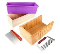 Soap Making Moulds | With Cutters, Home Craft Mold Supplies - Soap Making Supplies 1330g - For Daily Skin Care Project Holiday Women Men