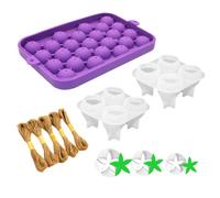 Soap Making Set Includes Strawberry Grape Leaves Shaped Silicone Soap Twine Rope for Mothers Day Present Mold