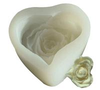 Soap Molds,Small Heart-Shaped Silicone Figurines,Scented Candle Soap Casting Mold | for Plaster Wax Fondant Clay Living Room Bedroom Party Valentines Day New Year