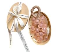 Soap on a Rope, 180g Natural Aroma Handmade Grape Shaped Soap for Hand & Body & Face Washing (Papaya)