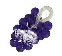 Soap On A Rope for Women - 130g Natural Grape Design Hand Washing Soap Bar - Moisturizing Fragrance Foam Cleaner for Knee Bathroom Elbow Foot Care Kitchen