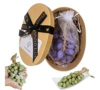 Soap on a Rope - Grape Soap on a Rope, Advanced Handmade Grape Shaped Soaps, Grape ClusterSoap for Face, Body Shower (20 grapes,Purple)