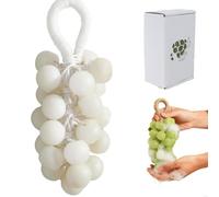 Soap on a rope, grape soap, with Gift Box, grape bunch handmade soap, andmade Crystal Grapes Gentle Cleansing Soaps, Decorative Washing Hands and Bath Men Women (White)