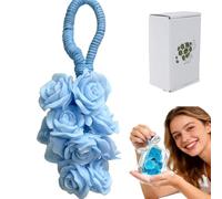 Soap on a rope men, women, Rose Soap, Christmas personalized handmade crystal grape soap Aromatic BarSoap for Bath and Hand Washing Child Gentle Cleansing (Dark Blue)