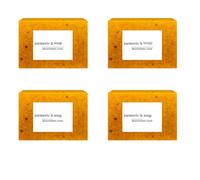 Soap Original, Moisturizing Deep Cleansing, Bar for Face Dark Spot Soap, for Women Men, Organic Turmeric, Dark Spot Remover for Brightening, Brightening (4PCS)