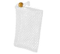 Soap Pouch Shower Bag White Nylon Mesh Loofah for Men Women | Portable Storage Design, Foaming Net for Body Soap, Easy to Carry and Keep Tidy Random Color